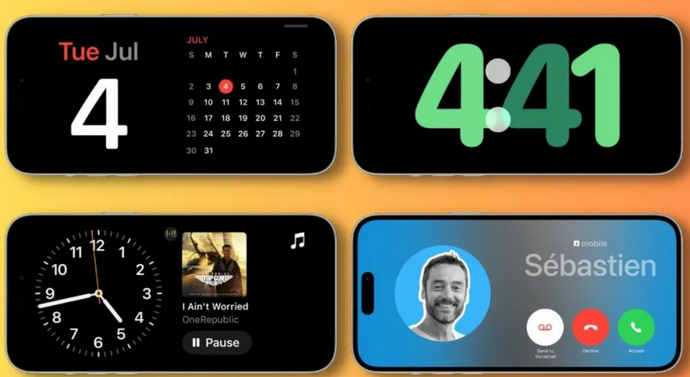 常宁苹果手机维修分享iOS17横屏充电待机显示有什么好处 