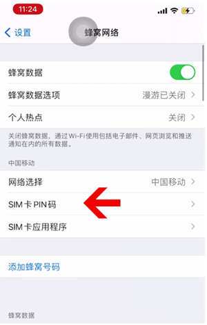 常宁苹果14维修网分享如何给iPhone14的SIM卡设置密码 