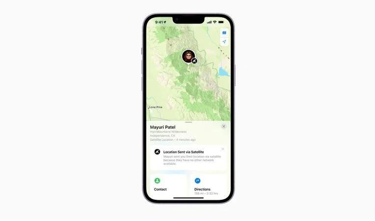 常宁苹果14维修分享iPhone14系列中 FindMy功能通过卫星分享位置方法教程 